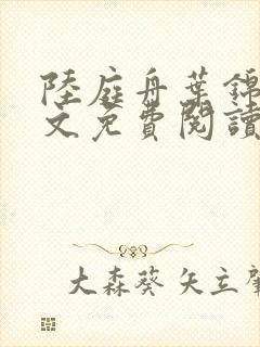 陆庭舟叶锦禾全文免费阅读