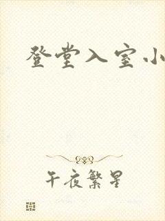 登堂入室小说