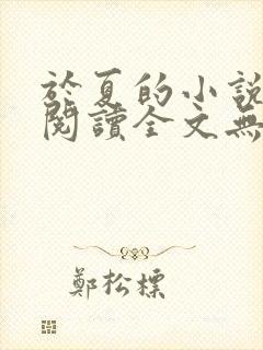 于夏的小说免费阅读全文无弹窗