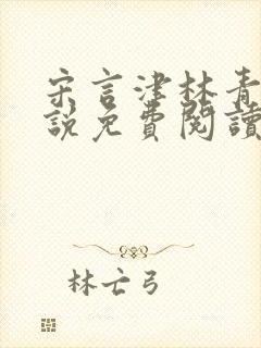 宋言津林青妍小说免费阅读最新章节封面