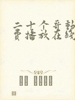 二十个哥动漫免费播放在线观看