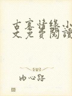 古寨情缘小说全文免费阅读