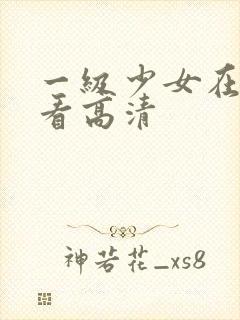 一级少女在线观看高清