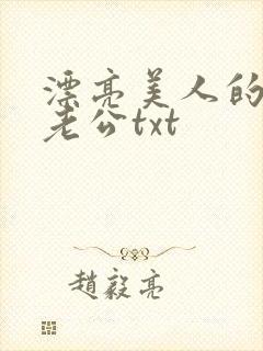 漂亮美人的四个老公txt