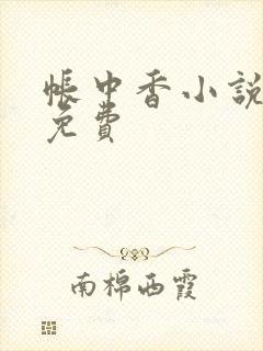 帐中香小说全文免费封面