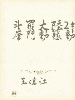 斗罗大陆2绝世唐门动态动漫