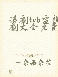 港剧tvb电视剧大全免费观看