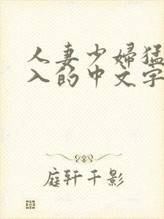 人妻少妇猛烈进入的中文字幕