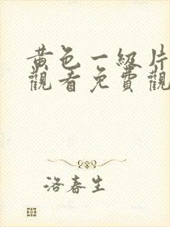 黄色一级片在线观看免费观看