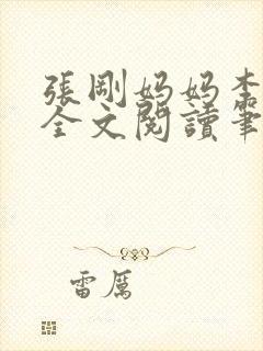 张刚妈妈李淑敏全文阅读笔趣阁封面