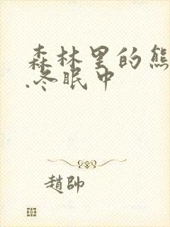 森林里的熊先生.冬眠中