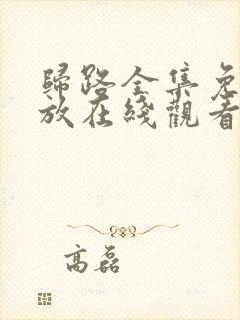 归路全集免费播放在线观看