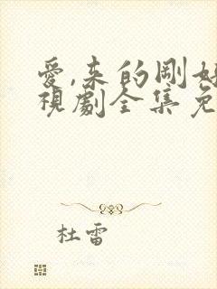 爱,来的刚好电视剧全集免费观看封面