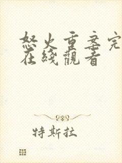 怒火重案完整版在线观看