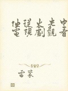 他从火光中走来电视剧观看免费完整版封面