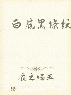 白底黑条纹袜子