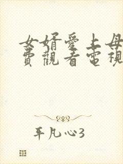 女婿爱上母娘免费观看电视剧剧情介绍封面