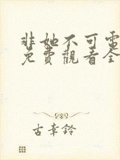 非她不可电视剧免费观看全集