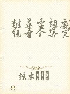 难寻电视剧免费观看全集完整版高清