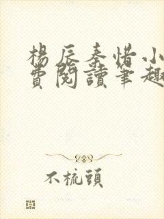 杨辰秦惜小说免费阅读笔趣阁全文