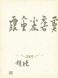 两个小兔子在衣服里左右晃