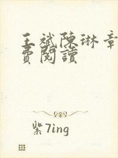 王斌陈琳章节免费阅读