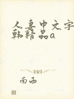 人妻中文字幕日韩精品a