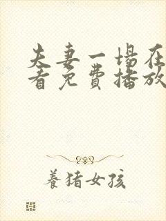 夫妻一场在线观看免费播放电视剧