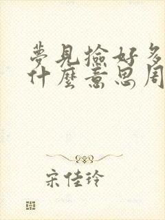 梦见捡好多鱼是什么意思周公解梦封面