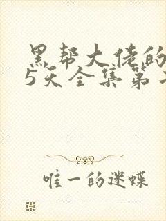 黑帮大佬的365天全集第二季