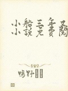 小船三年又三年小说免费阅读