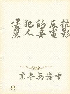 侵犯的反抗的美丽人妻电影封面