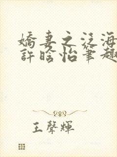 娇妻之泛海之舟许晗怡笔趣阁封面