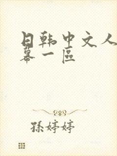日韩中文人妻字幕一区