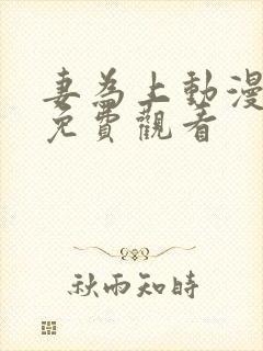 妻为上动漫全集免费观看封面