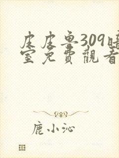 皮皮鲁309暗室免费观看封面