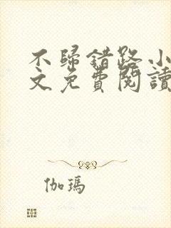 不归错路小说全文免费阅读