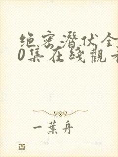 绝密潜伏全集40集在线观看