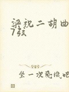 梁祝二胡曲谱37弦