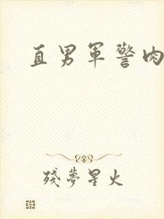 直男军警肉欲封面