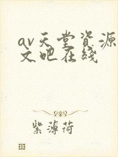 av天堂资源中文吧在线封面