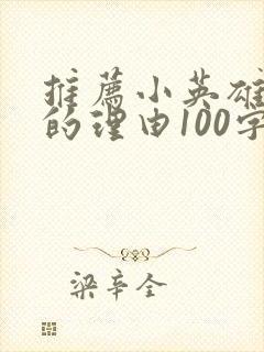 推荐小英雄雨来的理由100字