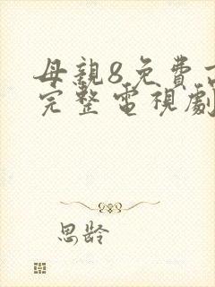 母亲8免费高清完整电视剧