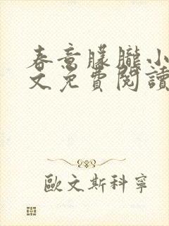 春意朦胧小说全文免费阅读无弹窗封面