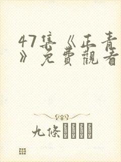 47集《正青春》免费观看封面