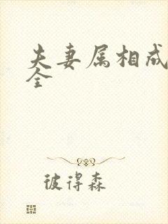 夫妻属相成语大全