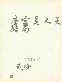 唐宫美人天下大结局