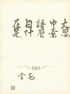 在日语中大丈夫是什么意思封面