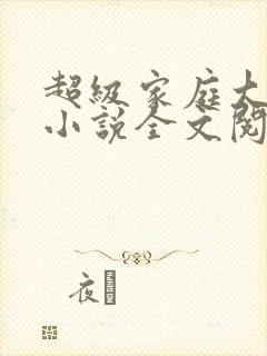 超级家庭大杂烩小说全文阅读