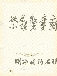 欲成欢唐亦衡的小说免费阅读全文